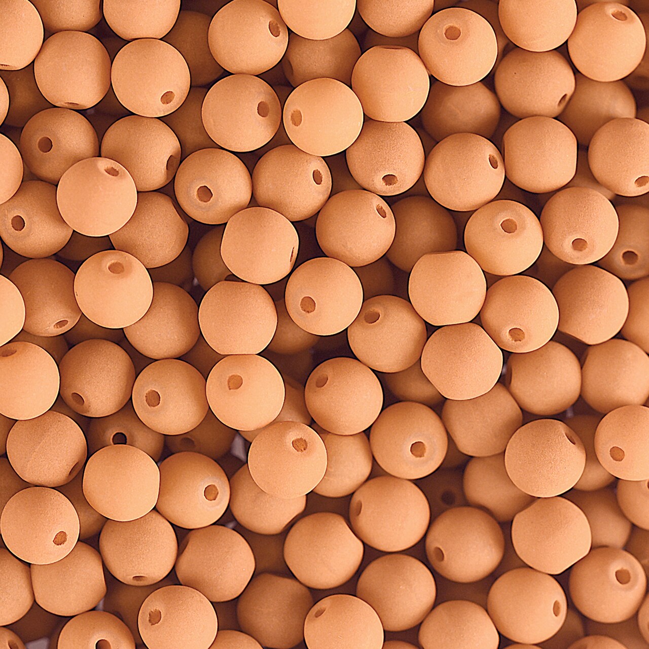 John Bead Czech Glass White Alabaster Velvet Round Bead 3 Strands